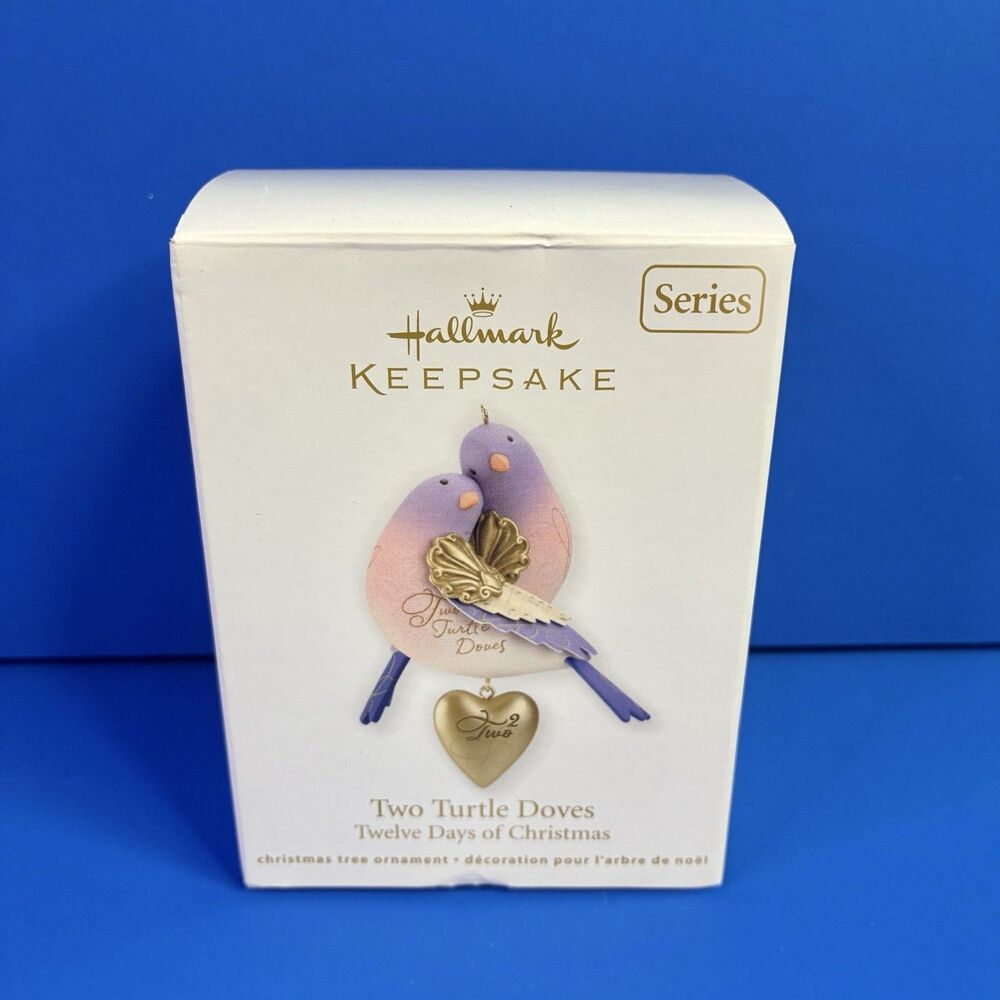 Hallmark Keepsake Ornament Two Turtle Doves Twelve Days of Christmas 2012